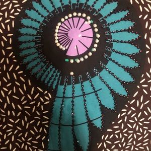 Embellished African print Fabric skirt